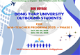 Sắp diễn ra: Sinh viên Trường Đại học Đồng Tháp phấn khởi lên đường tham gia Chương trình trao đổi sinh viên sư phạm Đông Nam Á 2025, Lần thứ 11– Đợt 1 