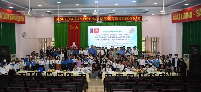 DONG THAP UNIVERSITY WELCOMES A DELEGATION FROM  GRIFFITH UNIVERSITY AND HO CHI MINH UNIVERSITY OF BANKING